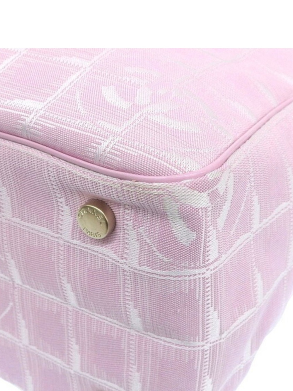 CHANEL CC logo Pink Tote - Picture 11 of 14